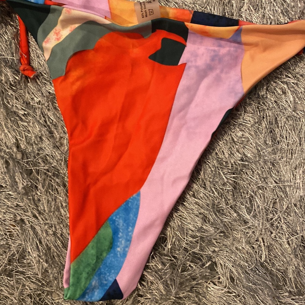 3 Piece String Rectangle Bikini Set X-Large With … - image 6